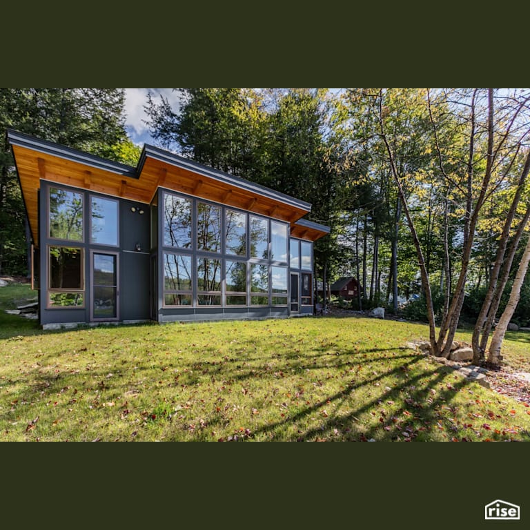 New England Home with Argon Gas Filled Window by FabCab Inc