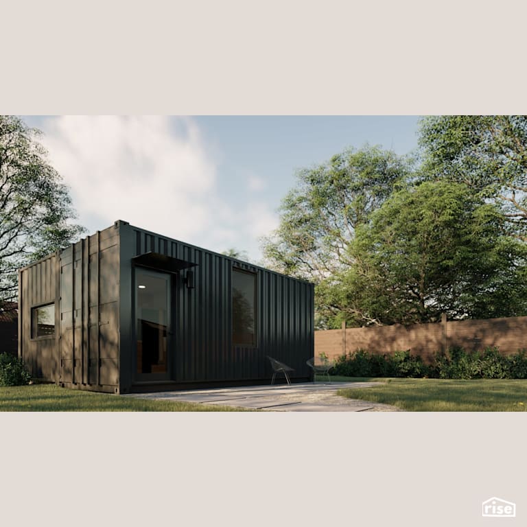 Exterior with Accent Outdoor Lighting by RAD LAB