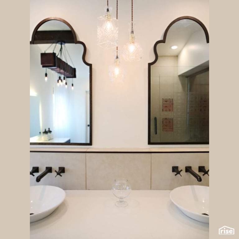 Custom Bathroom Vanity with Low-Flow Bathroom Faucet by Constructive Builders