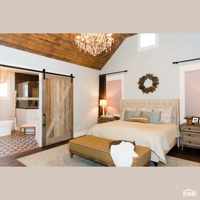 Master Bedroom with Fixed Window by Winsome Construction