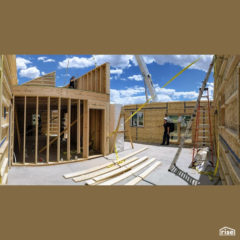 H14 panelized home interior with Passive House Door by Phoenix Haus LLC