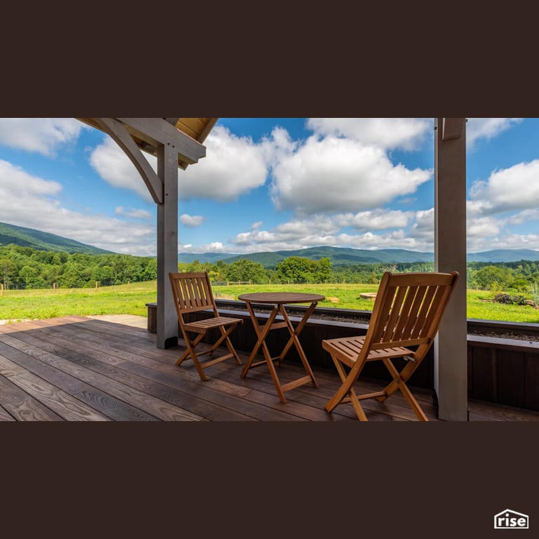 Thermally Modified Wood Deck With Coffee Table with Thermally Modified Wood Decking by Americana by Bingaman