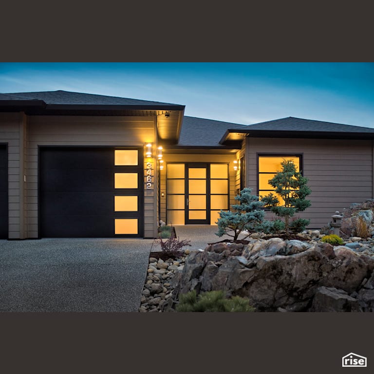 Spacious Serenity -  Exterior with Accent Outdoor Lighting by Pheasant Hill Homes Ltd.