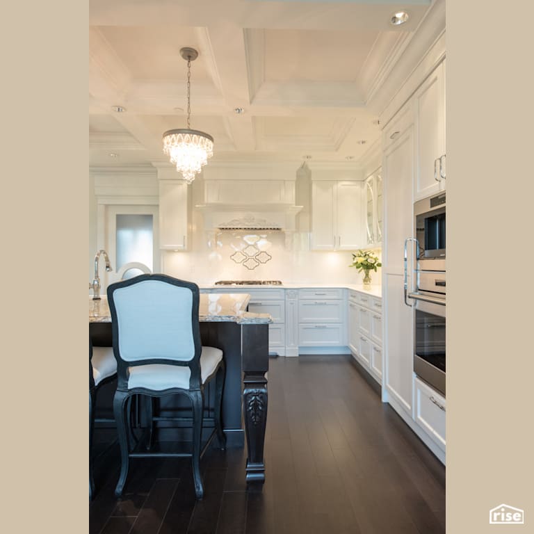 Kitchen with Integrated LED by My House Design/Build Team Ltd.