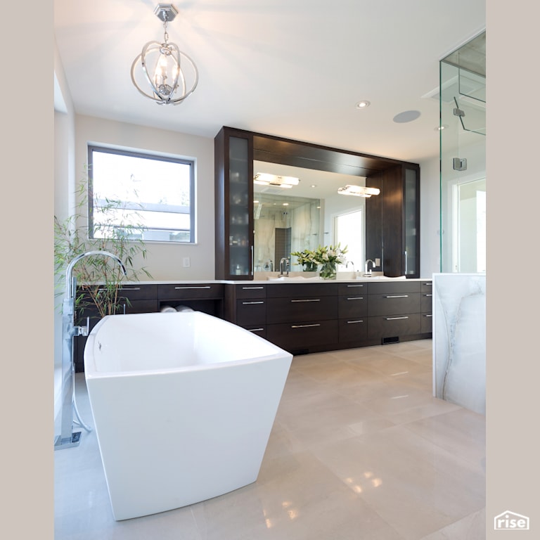 Ensuite with Low-Flow Bathroom Faucet by Naikoon Contracting