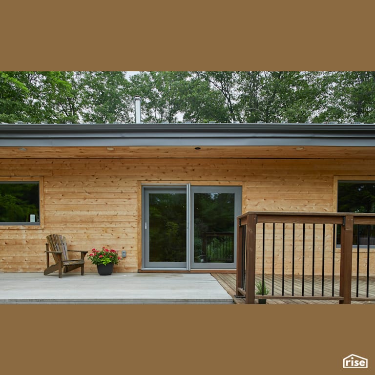 Tooke House Exterior with Passive House Door by Fourth Pig Green & Natural Construction