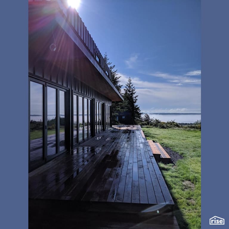 Main Cabin - View with Tilt-and-Turn Patio Door by RAD LAB