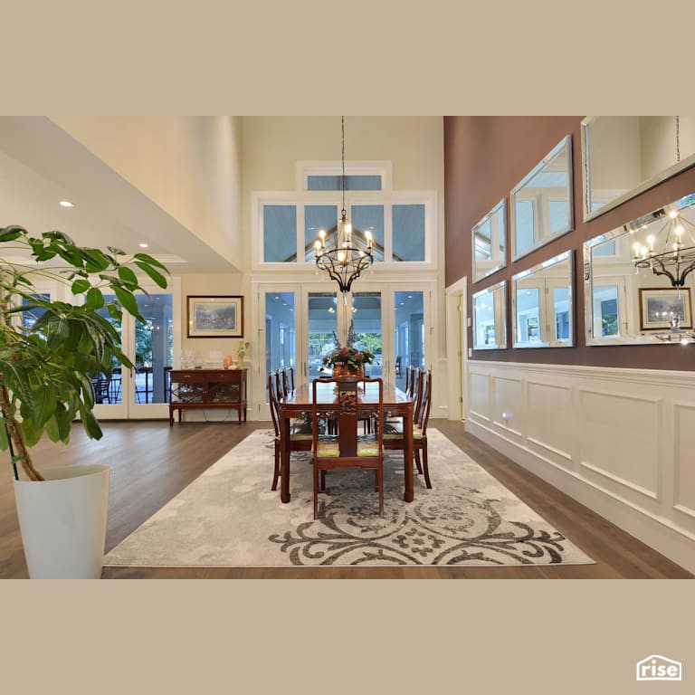 Dining Room with Integrated LED by My House Design/Build Team Ltd.