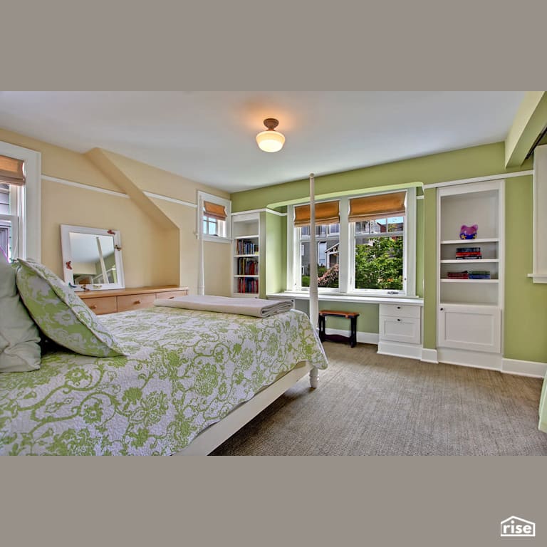 West Seattle Craftsman bedroom with Carpeting by Gant Nychay Architecture PLLC