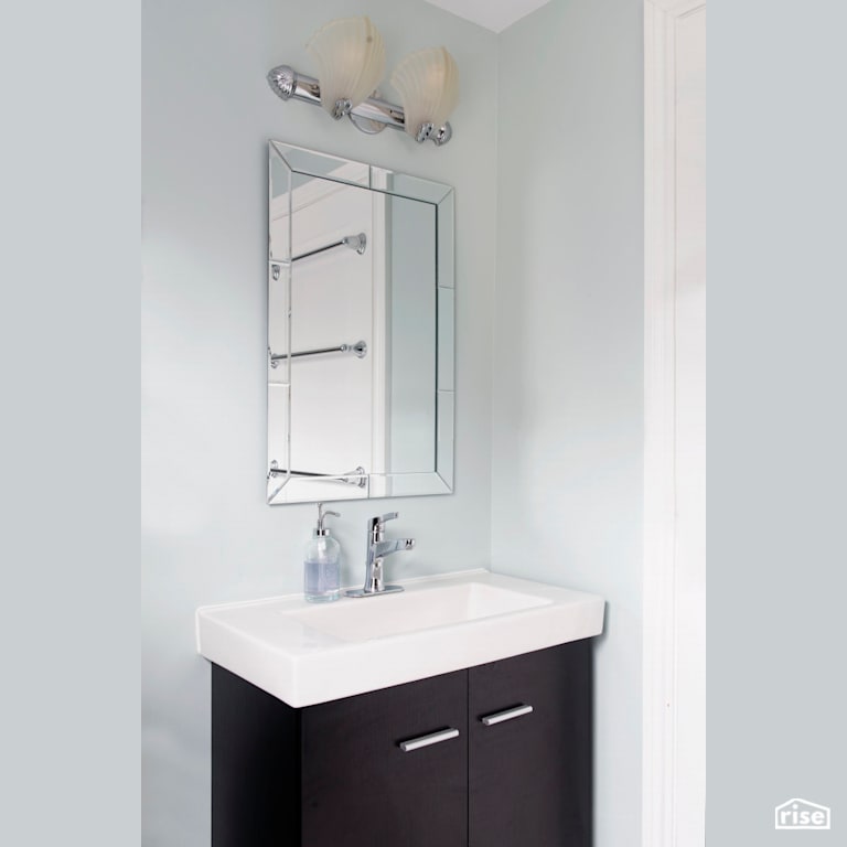 Vanity - Small on Space – Big on Style & Accessibility with Low-Flow Bathroom Faucet by Case Design/Remodeling