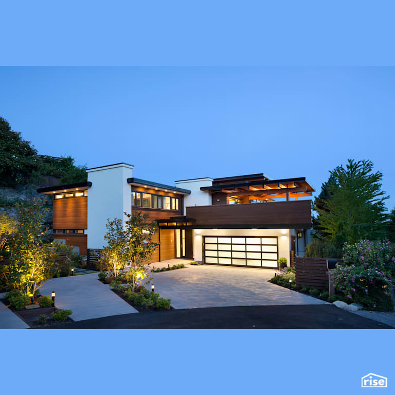 Exterior with Solar Outdoor Lights by Naikoon Contracting