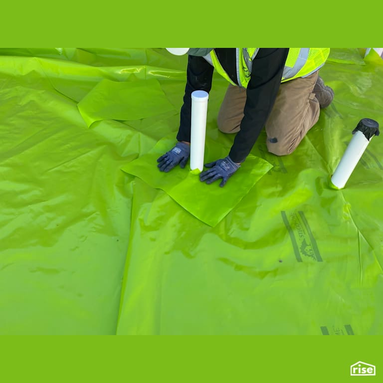 StegoHome Installation - Seal Penetrations with Vapor Control Layer by Stego Industries, LLC