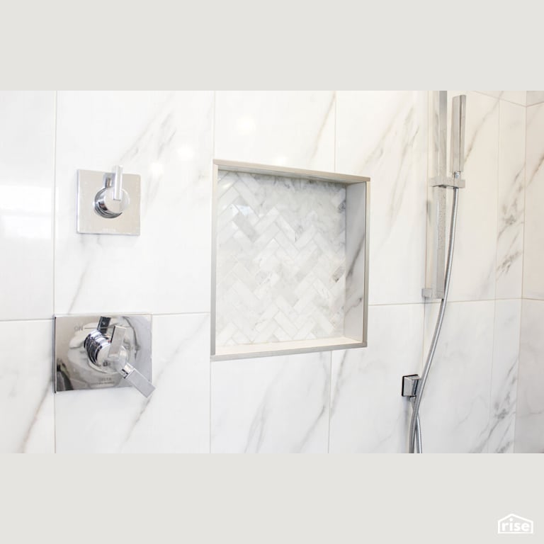 The California - Shower with Low-Flow Showerhead by Justin Bowers Homes