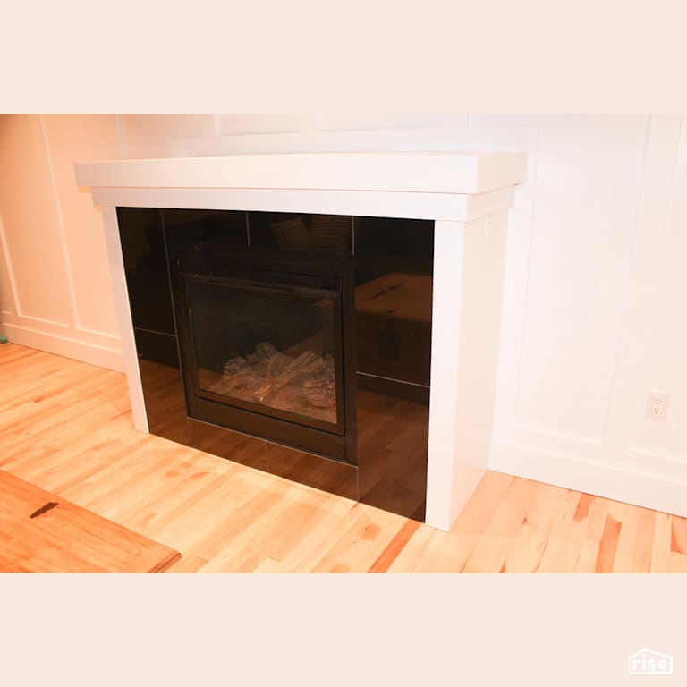 The California - Gas Fireplace with FSC Certified Hardwood by Justin Bowers Homes