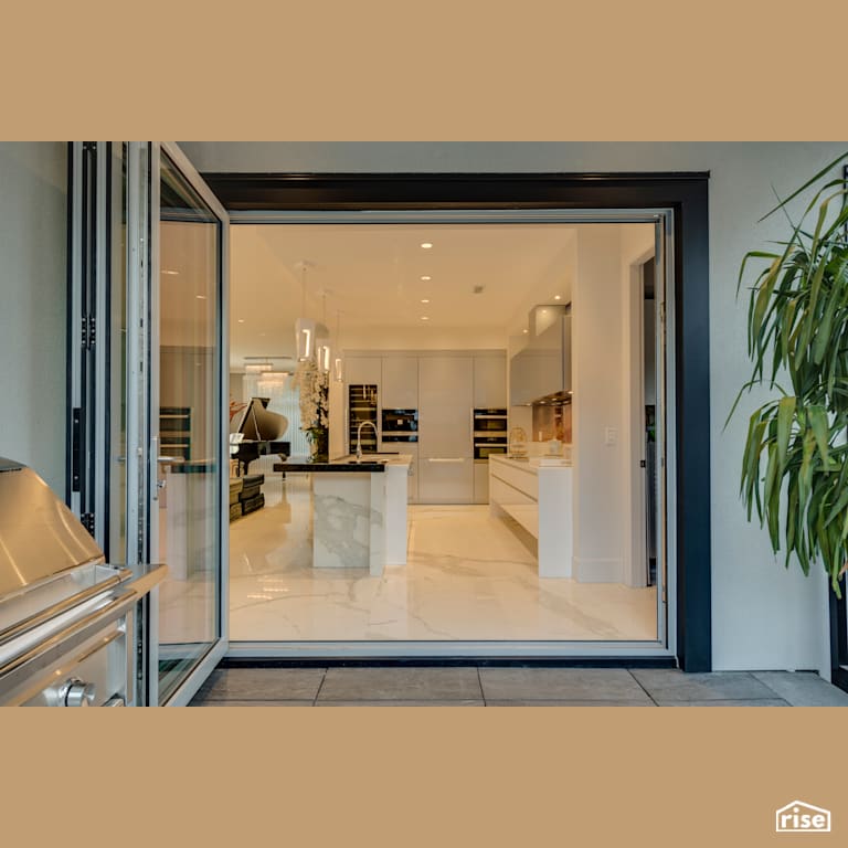 Executive Elegance - Kitchen with Wall Oven by Clay Construction