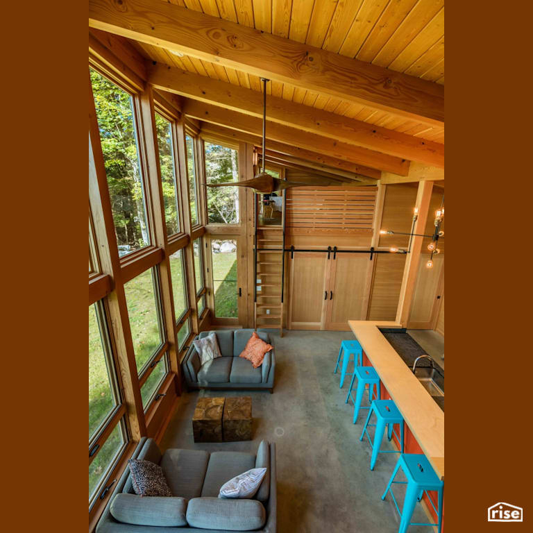 New England Cabin with Argon Gas Filled Window by FabCab Inc