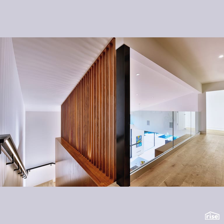 Hallway + Staircase with Integrated LED by Alliance Green Builders
