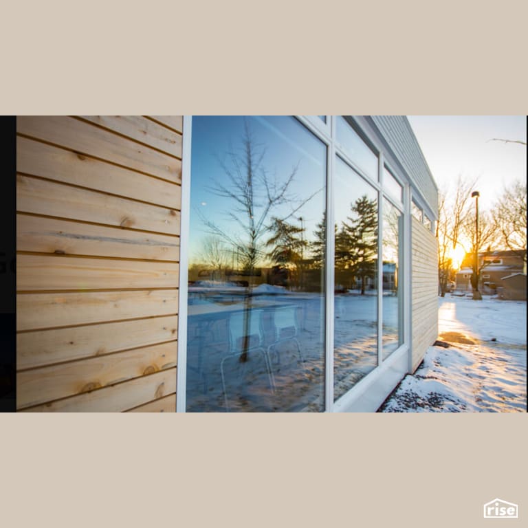 Pod - Exterior with Shiplap Wood Siding by Brad Goodsell Design | Build Inc