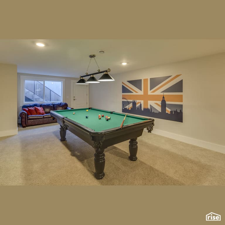 Clay Construction - Delta Charm - Family Room with Integrated LED by Clay Construction