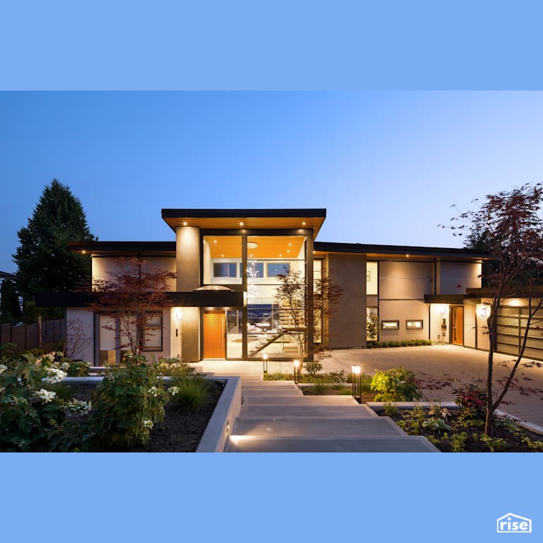 Exterior with Solar Outdoor Lights by Naikoon Contracting