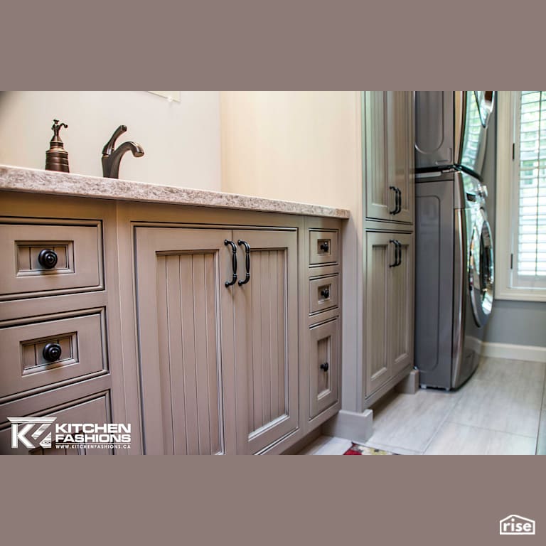 Laundry and Bathroom Renovation with Low-Flow Bathroom Faucet by Home Fashions