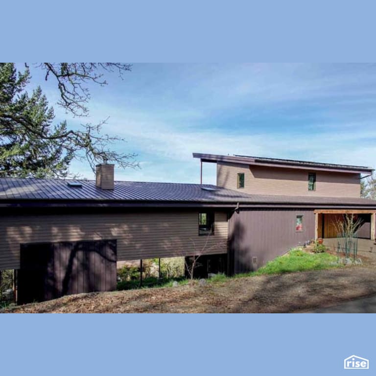 Home Exterior with Clapboard Wood Siding by Winsome Construction