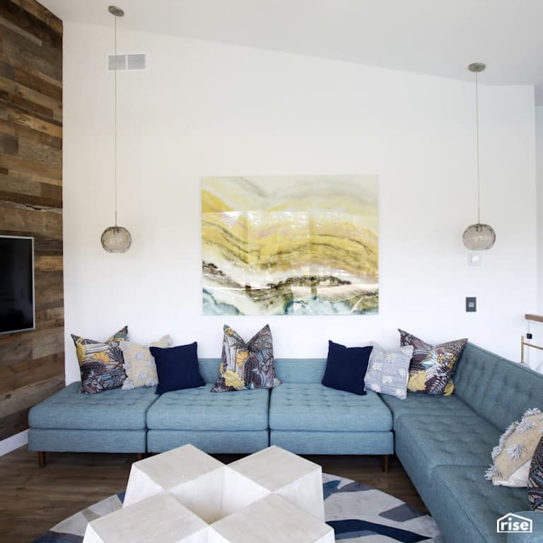 Living Room with FSC Certified Hardwood by PlaidFox