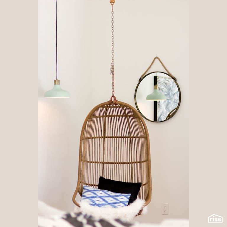 Paradiso Hanging Chair with LED Lighting by Bowers Construction