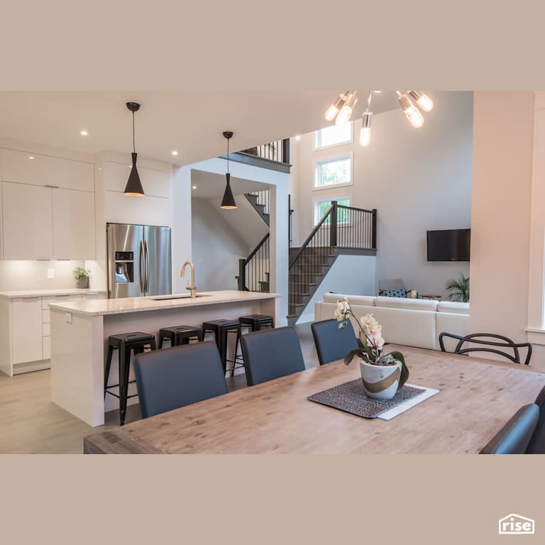 71 Arielle Lane Kitchen and Dining Room with Fixed Window by Homes by Highgate