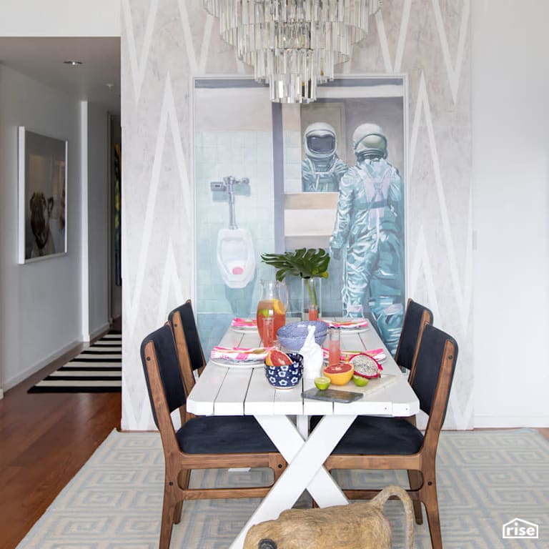 Gastown Loft - Dining Room with Engineered Hardwood by PlaidFox