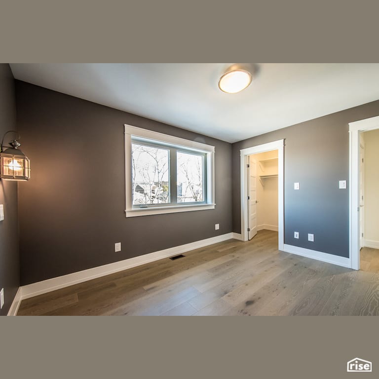 The Tempranillo - Bedroom with Vinyl Window Frame by Bowers Construction