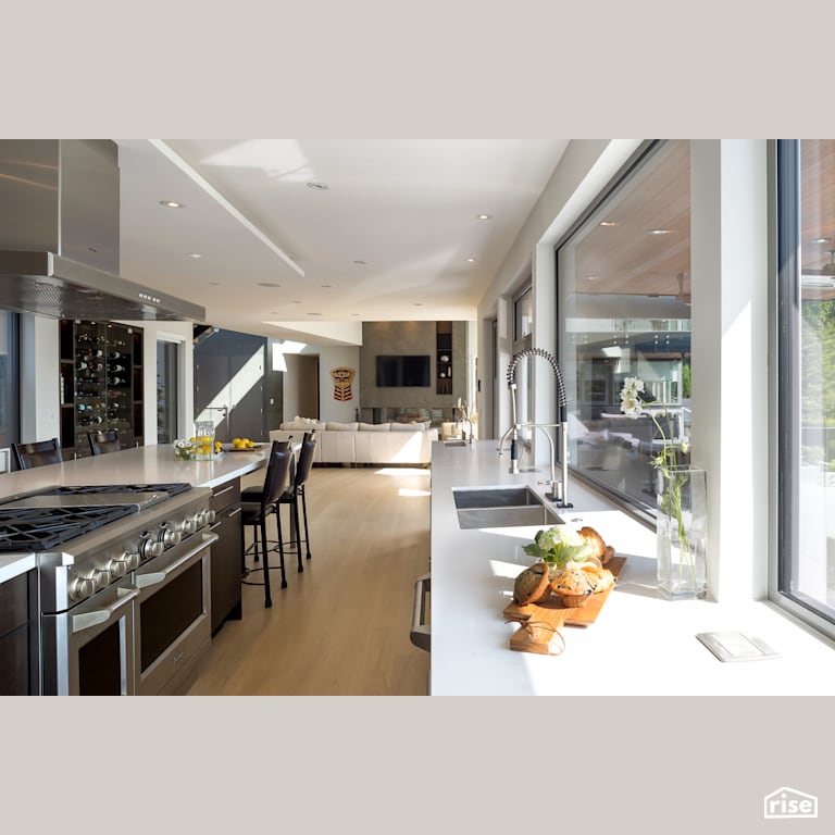 Kitchen with Integrated LED by Naikoon Contracting