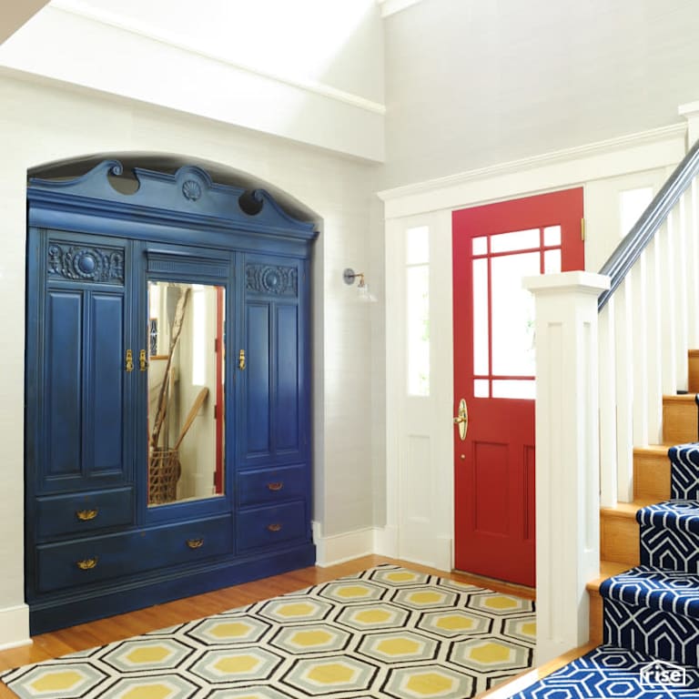 Entryway with Engineered Hardwood by PlaidFox