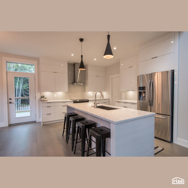 71 Arielle Lane - Kitchen with Energy Star Exterior Door by Homes by Highgate