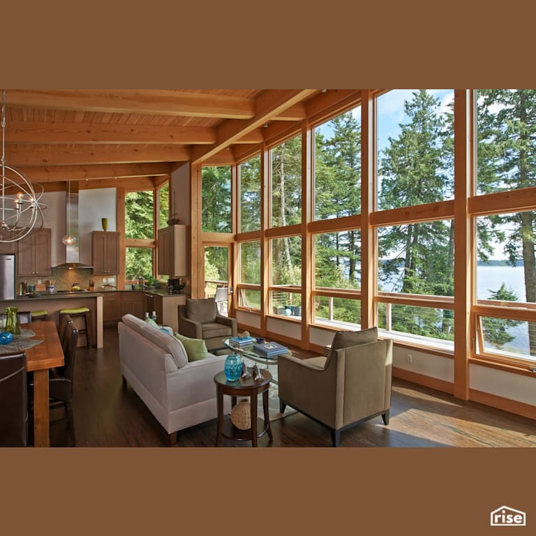 Orcas Island Home with Argon Gas Filled Window by FabCab Inc