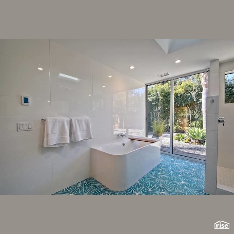 Bathroom with Programmable Thermostat by Alliance Green Builders
