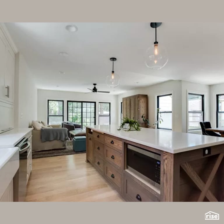 Kitchen Island with Integrated LED by Constructive Builders