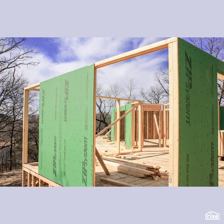 Tstud R19 on second floor with Zip System with Insulated Stud by Tstud
