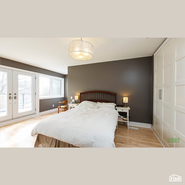 308 Fifth - Master Bedroom with Fixed Window by VERT plan.design.build
