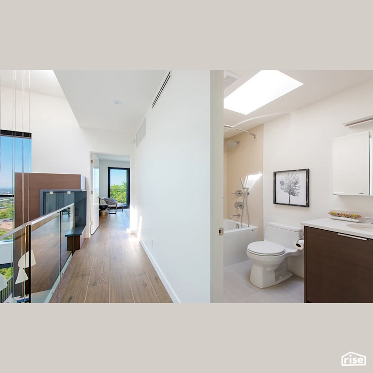Bathroom with Low-Flow Showerhead by Naikoon Contracting