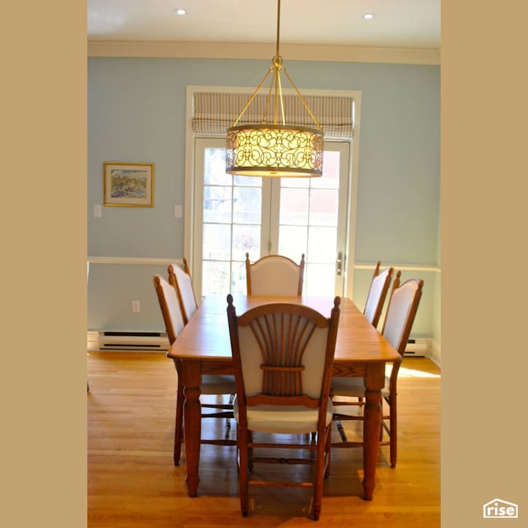 Something Old, Something New - Dining Room with Integrated LED by Amazing Space Interiors