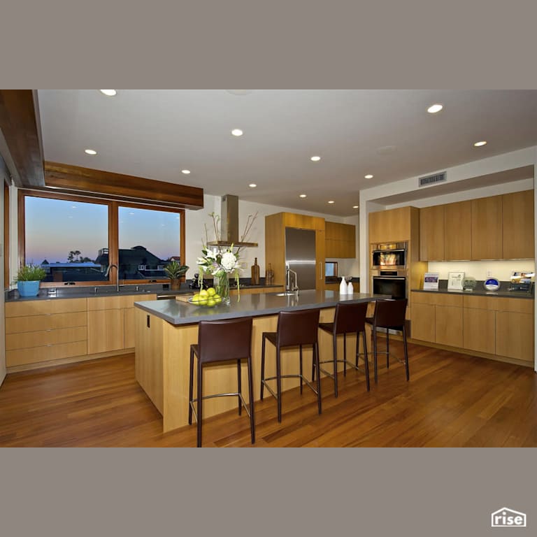 Kitchen with Integrated LED by Alliance Green Builders