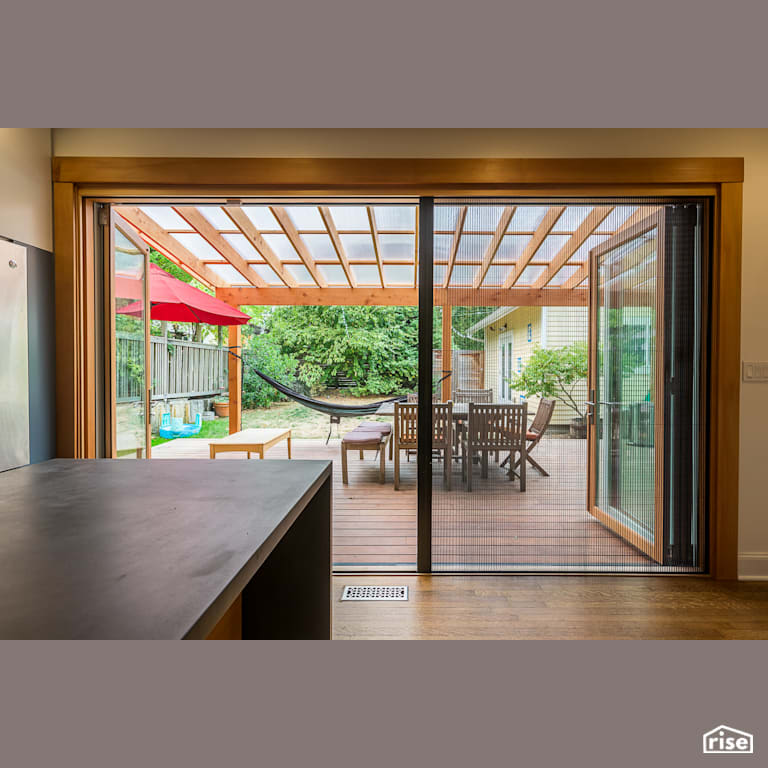 Seattle Remodel with Wood Window Frame by HARKA Architecture, LLC