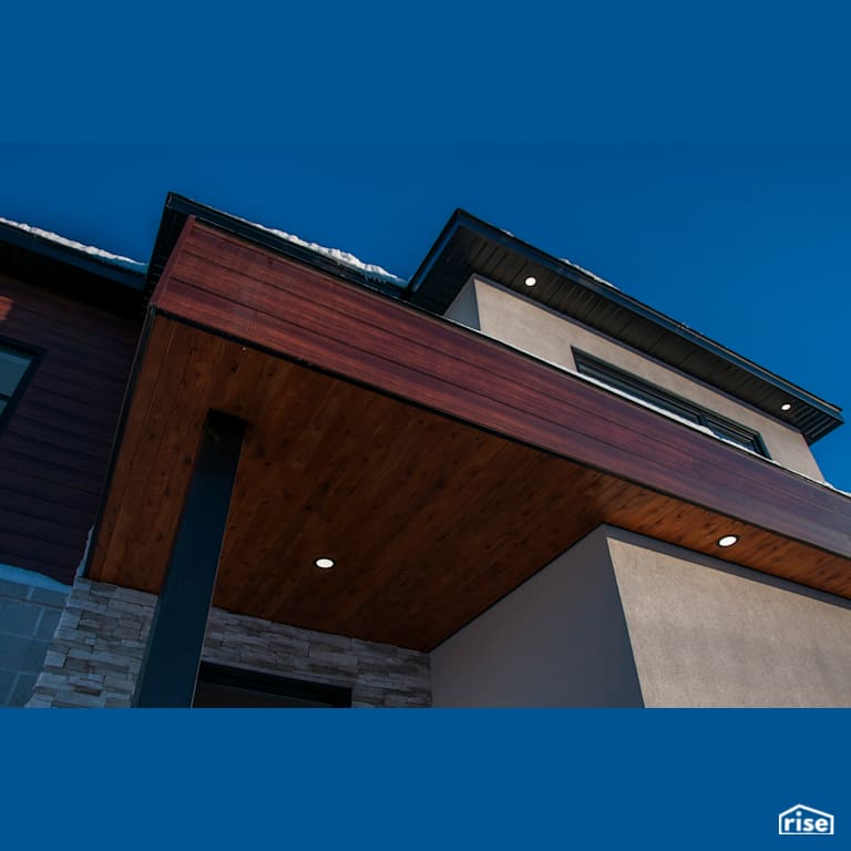 Paradiso Exterior Front Soffit with LED Lighting by Bowers Construction