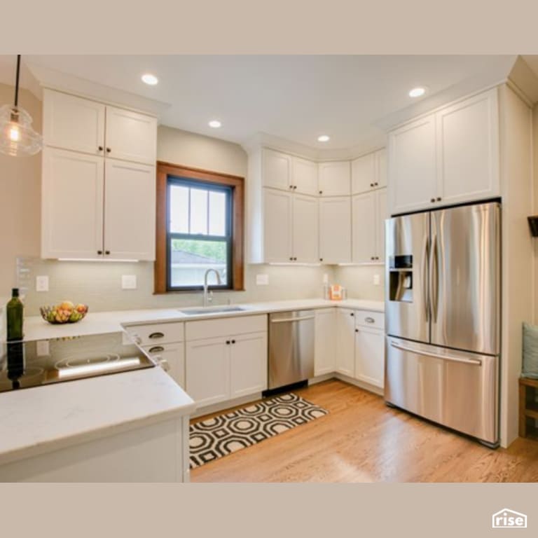 Kitchen with Induction Cooktop by Constructive Builders