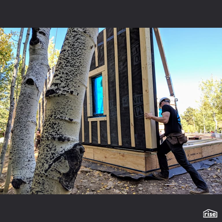 H15 panelized prefab passive house install walls with Prefabricated Panelized Home by Phoenix Haus LLC