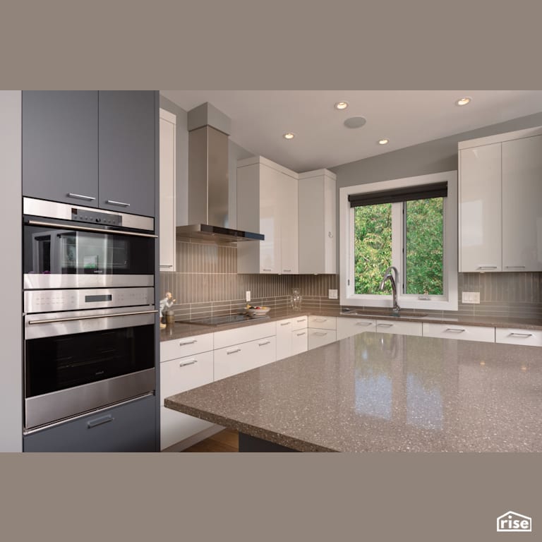 Kitchen with Low-Flow Kitchen Faucet by My House Design/Build Team Ltd.