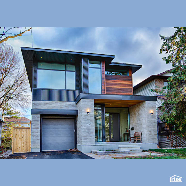 Selby Exterior Front with Clapboard Wood Siding by The Conscious Builder