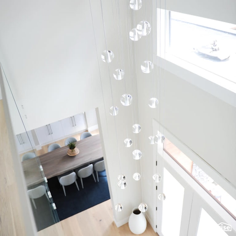 Luxton Square - Staircase View with Ceiling Light by PlaidFox