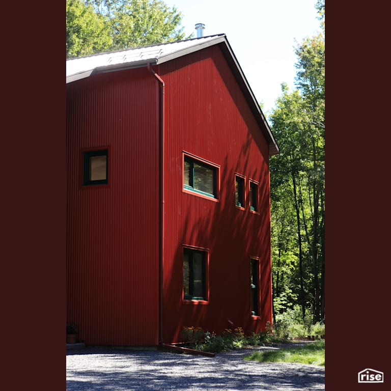 River Road Exterior Side with Triple Pane Window by The Conscious Builder